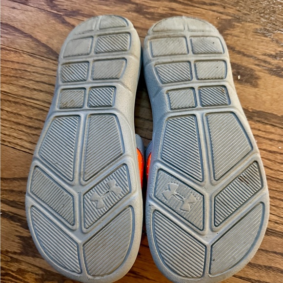 Under Armour Kids Slide Sandals - Gray and Orange - Picture 6 of 8